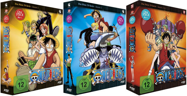 One Piece - TV Serie - Box 1-6 - Episoden 1-195 - DVD