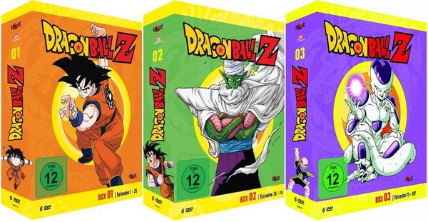 Dragonball Z - Box 1-3 - Episoden 1-107 - DVD