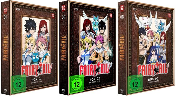 Fairy Tail - TV Serie - Box 1-3 - Episoden 1-72 - DVD
