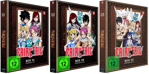Fairy Tail - TV Serie - Box 1-3 - Episoden 1-72 - Blu-Ray