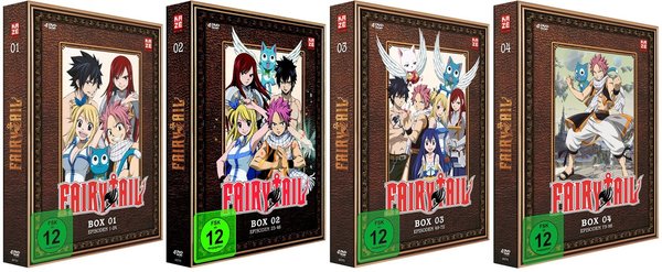 Fairy Tail - TV Serie - Box 1-4 - Episoden 1-98 - DVD