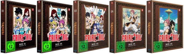 Fairy Tail - TV Serie - Box 1-5 - Episoden 1-124 - Blu-Ray