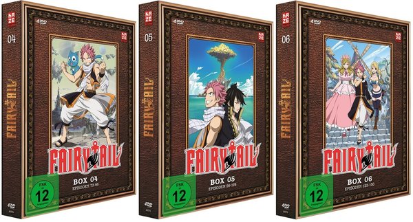 Fairy Tail - TV Serie - Box 4-6 - Episoden 73-150 - DVD