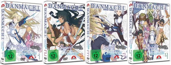 DanMachi - Sword Oratoria - Bundle Vol.1-4 - Limited Edition - DVD