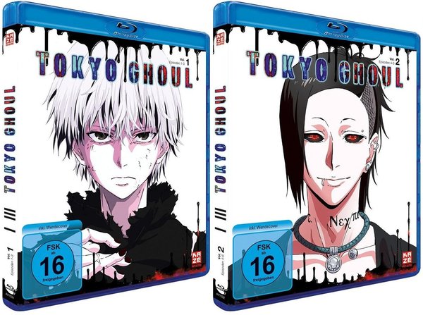 Tokyo Ghoul - Staffel 1 - Gesamtausgabe - Bundle Vol.1-4 - Blu-Ray