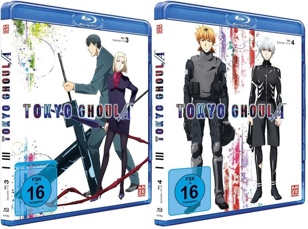Tokyo Ghoul Root A - Staffel 2 - Gesamtausgabe - Bundle Vol.1-4 - Blu-Ray