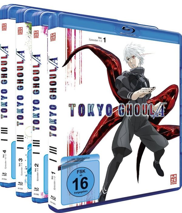 Tokyo Ghoul Root A - Staffel 2 - Gesamtausgabe - Bundle Vol.1-4 - Blu-Ray