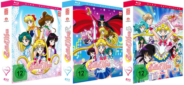 Sailor Moon - Staffel 1-3 - Episoden 1-127 - Blu-Ray