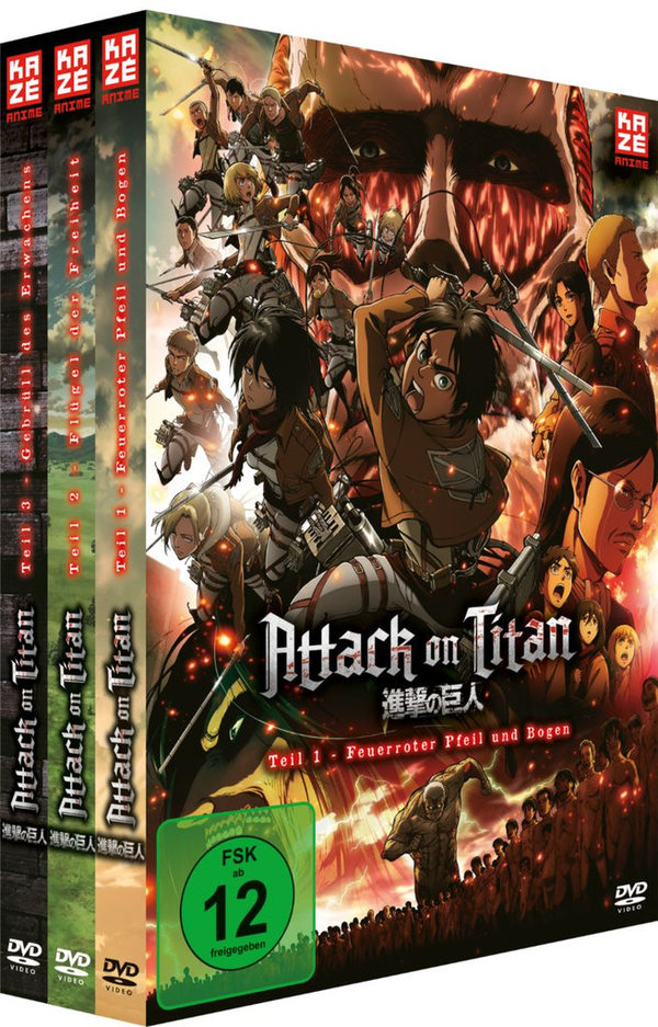 Attack on Titan - Anime Movie Trilogie - Bundle - DVD