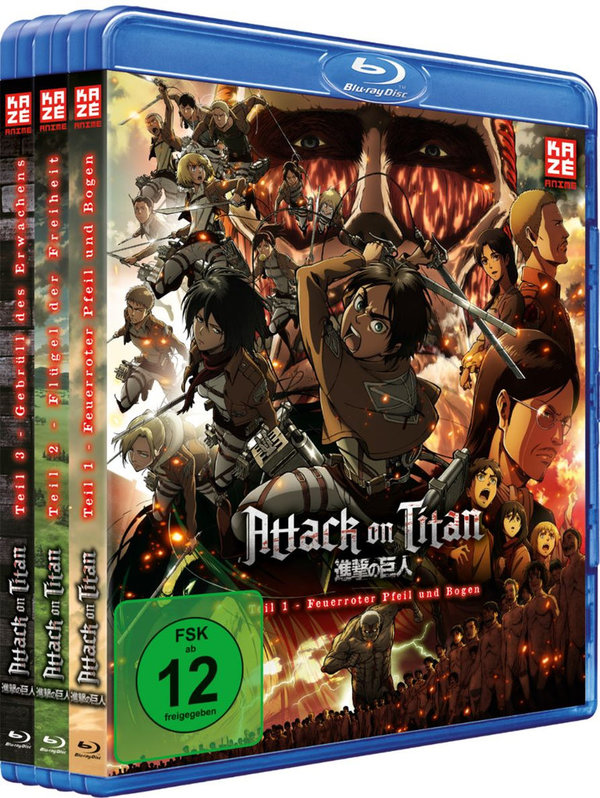 Attack on Titan - Anime Movie Trilogie - Bundle - Blu-Ray