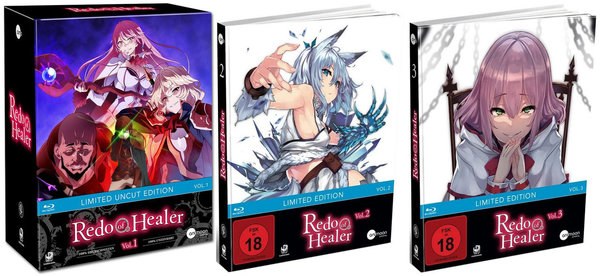 Redo of Healer - Vol.1-3 + Sammelschuber - Uncut - Limited Edition - Blu-Ray