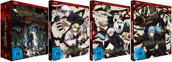 Jujutsu Kaisen - Staffel 1 - Vol.1-4 + Sammelschuber - Limited Edition - Blu-Ray
