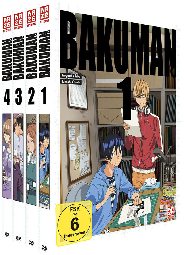 Bakuman - Staffel 1 - Gesamtausgabe - Bundle Vol.1-4 - DVD