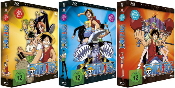 One Piece - TV Serie - Box 1-3 - Episoden 1-92 - Blu-Ray