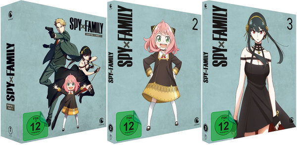 Spy x Family - Staffel 1 - Part 1 - Vol.1-3 + Sammelschuber - Limited Edition - DVD